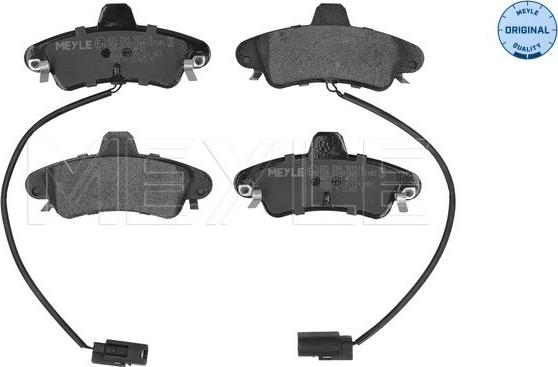 Meyle 025 234 1015/B - Kit de plaquettes de frein, frein à disque cwaw.fr