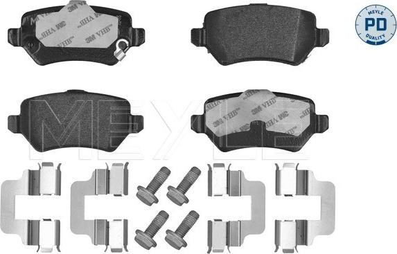 Meyle 025 234 1715/PD - Kit de plaquettes de frein, frein à disque cwaw.fr