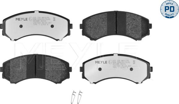 Meyle 025 234 8816/PD - Kit de plaquettes de frein, frein à disque cwaw.fr