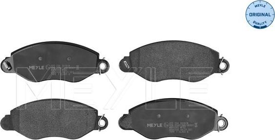 Meyle 025 234 3418/W - Kit de plaquettes de frein, frein à disque cwaw.fr