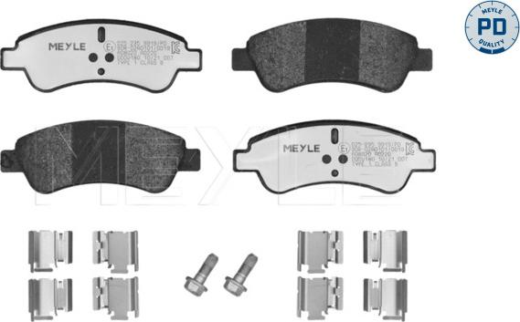 Meyle 025 235 9919/PD - Kit de plaquettes de frein, frein à disque cwaw.fr