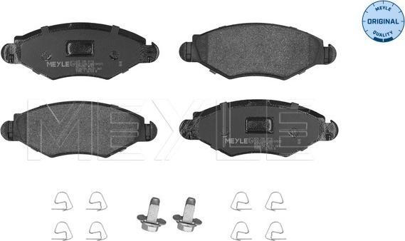 Meyle 025 235 9718 - Kit de plaquettes de frein, frein à disque cwaw.fr