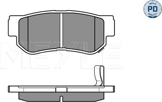 Meyle 025 235 4314/PD - Kit de plaquettes de frein, frein à disque cwaw.fr