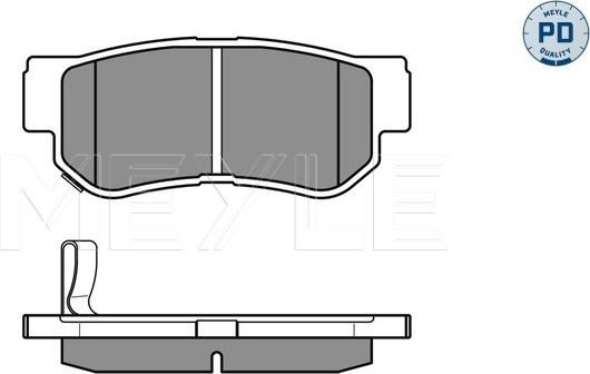 Meyle 025 235 4314/PD - Kit de plaquettes de frein, frein à disque cwaw.fr