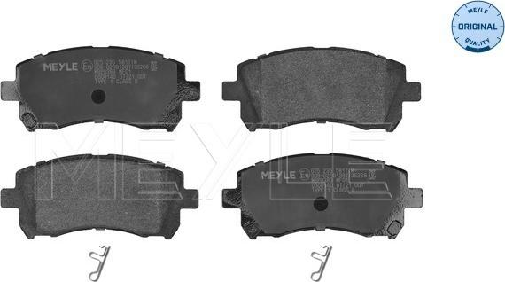 Meyle 025 235 5817/W - Kit de plaquettes de frein, frein à disque cwaw.fr