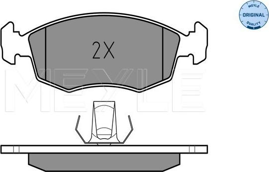 Meyle 025 235 5218 - Kit de plaquettes de frein, frein à disque cwaw.fr