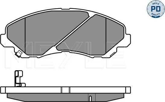 Meyle 025 235 8416/PD - Kit de plaquettes de frein, frein à disque cwaw.fr