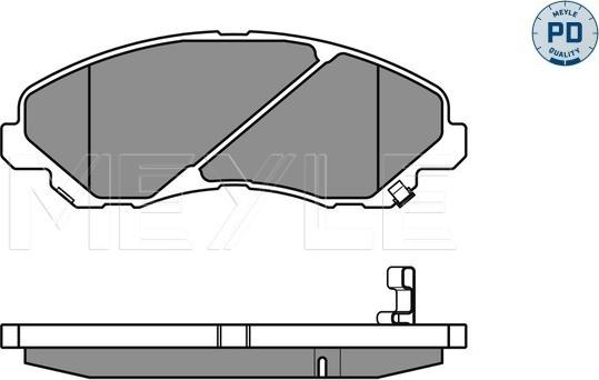 Meyle 025 235 8416/PD - Kit de plaquettes de frein, frein à disque cwaw.fr