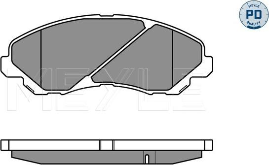 Meyle 025 235 8416/PD - Kit de plaquettes de frein, frein à disque cwaw.fr