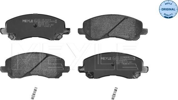 Meyle 025 235 8416/W - Kit de plaquettes de frein, frein à disque cwaw.fr