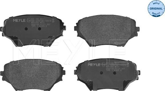 Meyle 025 235 8517 - Kit de plaquettes de frein, frein à disque cwaw.fr