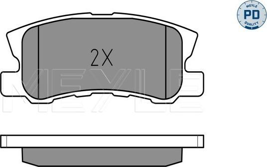 Meyle 025 235 8216/PD - Kit de plaquettes de frein, frein à disque cwaw.fr