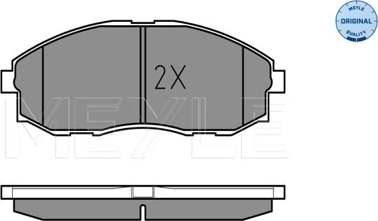 Meyle 025 235 3617/W - Kit de plaquettes de frein, frein à disque cwaw.fr