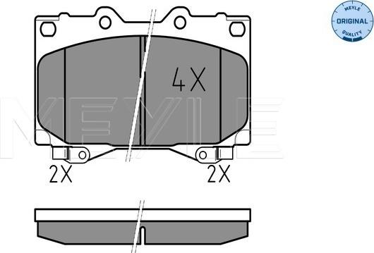 Meyle 025 235 2415/W - Kit de plaquettes de frein, frein à disque cwaw.fr