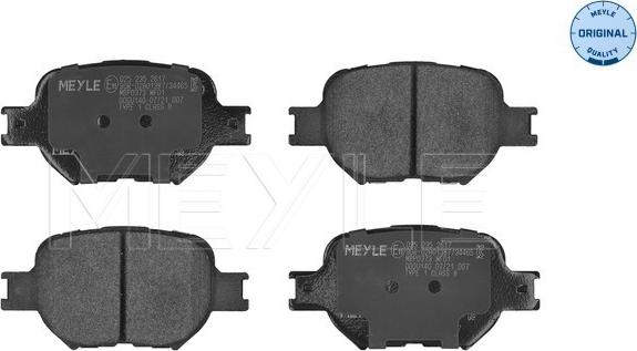 Meyle 025 235 2617 - Kit de plaquettes de frein, frein à disque cwaw.fr