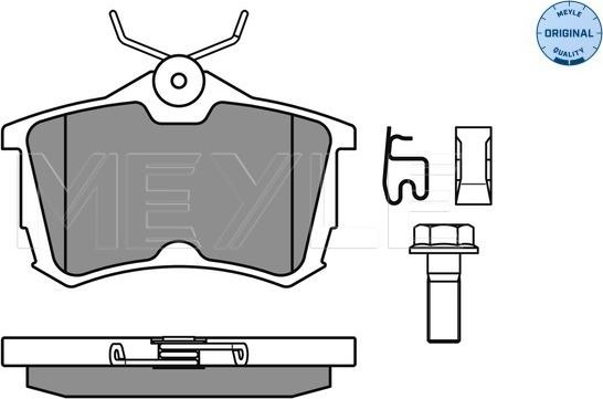 Meyle 025 235 2714/W - Kit de plaquettes de frein, frein à disque cwaw.fr