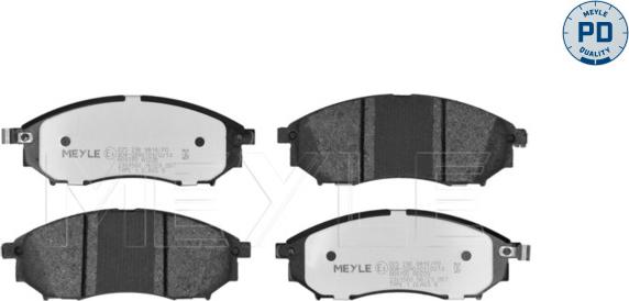 Meyle 025 236 9816/PD - Kit de plaquettes de frein, frein à disque cwaw.fr