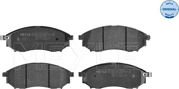 Meyle 025 236 9816/W - Kit de plaquettes de frein, frein à disque cwaw.fr