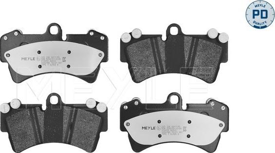 Meyle 025 236 9317/PD - Kit de plaquettes de frein, frein à disque cwaw.fr