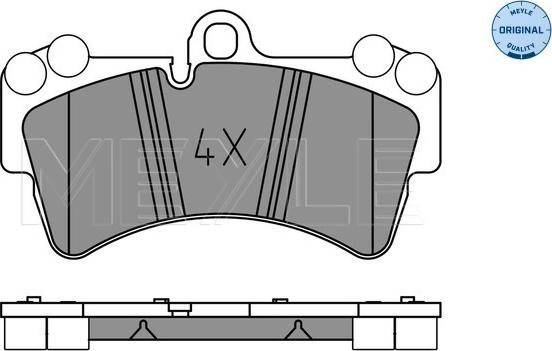 Meyle 025 236 9317 - Kit de plaquettes de frein, frein à disque cwaw.fr