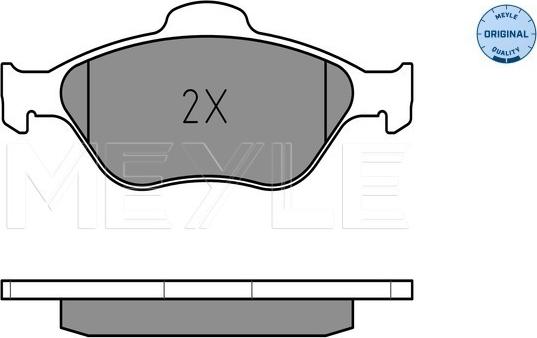 Meyle 025 236 0418 - Kit de plaquettes de frein, frein à disque cwaw.fr