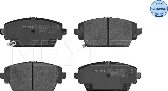 Meyle 025 230 9416/W - Kit de plaquettes de frein, frein à disque cwaw.fr