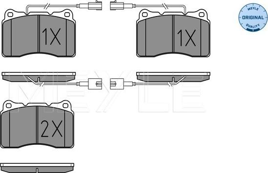 Meyle 0252309216/W - Kit de plaquettes de frein, frein à disque cwaw.fr