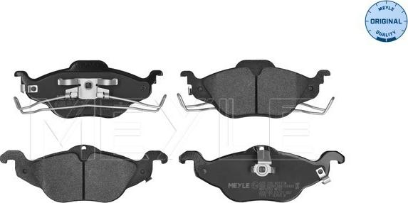 Meyle 025 230 6317/W - Kit de plaquettes de frein, frein à disque cwaw.fr