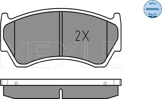 Meyle 025 230 0415/W - Kit de plaquettes de frein, frein à disque cwaw.fr