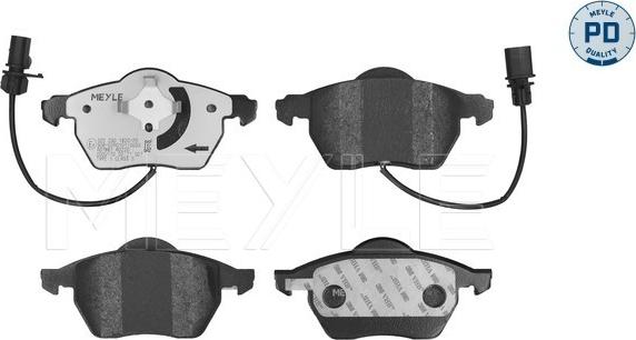 Meyle 025 230 1820/PD - Kit de plaquettes de frein, frein à disque cwaw.fr