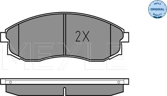 Meyle 025 230 8617/W - Kit de plaquettes de frein, frein à disque cwaw.fr