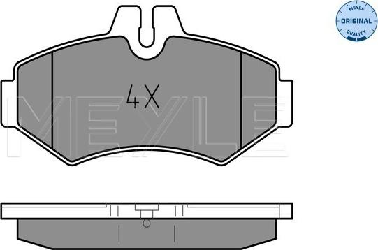 Meyle 025 230 2118 - Kit de plaquettes de frein, frein à disque cwaw.fr