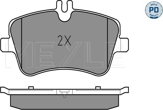 Meyle 025 231 4419/PD - Kit de plaquettes de frein, frein à disque cwaw.fr