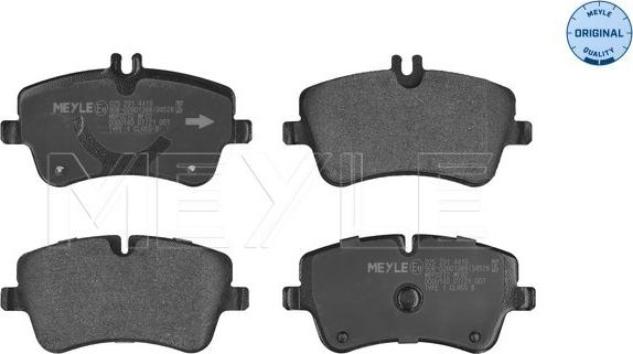 Meyle 025 231 4419 - Kit de plaquettes de frein, frein à disque cwaw.fr