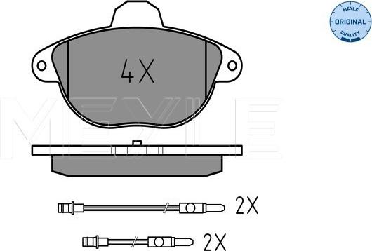 Meyle 025 231 4617/W - Kit de plaquettes de frein, frein à disque cwaw.fr