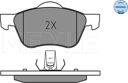 Meyle 025 231 6017 - Kit de plaquettes de frein, frein à disque cwaw.fr