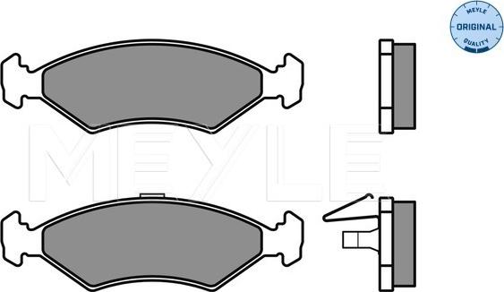 Meyle 025 231 0315 - Kit de plaquettes de frein, frein à disque cwaw.fr