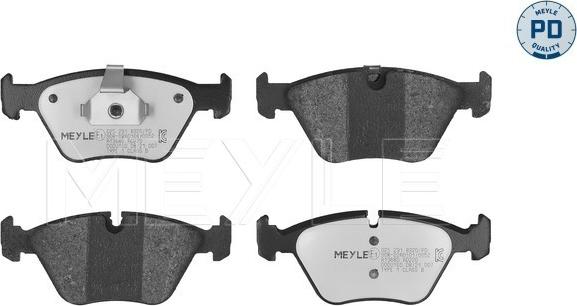 Meyle 025 231 8320/PD - Kit de plaquettes de frein, frein à disque cwaw.fr