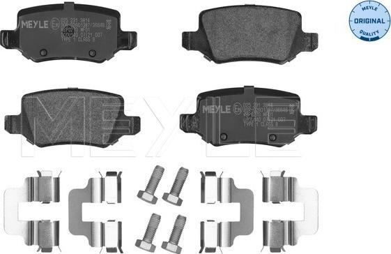 Meyle 025 231 3814 - Kit de plaquettes de frein, frein à disque cwaw.fr