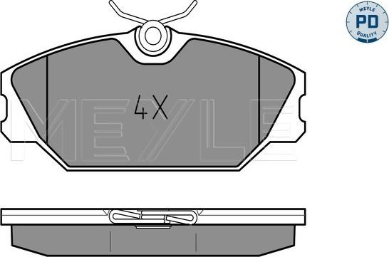 Meyle 025 231 7218/PD - Kit de plaquettes de frein, frein à disque cwaw.fr