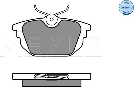 Meyle 0252317714 - Kit de plaquettes de frein, frein à disque cwaw.fr