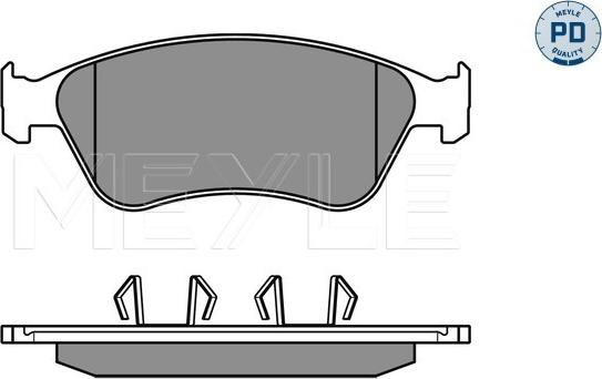 Meyle 025 238 9620/PD - Kit de plaquettes de frein, frein à disque cwaw.fr