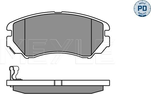 Meyle 025 238 9116/PD - Kit de plaquettes de frein, frein à disque cwaw.fr