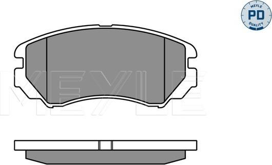 Meyle 025 238 9116/PD - Kit de plaquettes de frein, frein à disque cwaw.fr