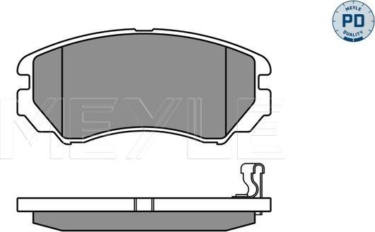 Meyle 025 238 9116/PD - Kit de plaquettes de frein, frein à disque cwaw.fr