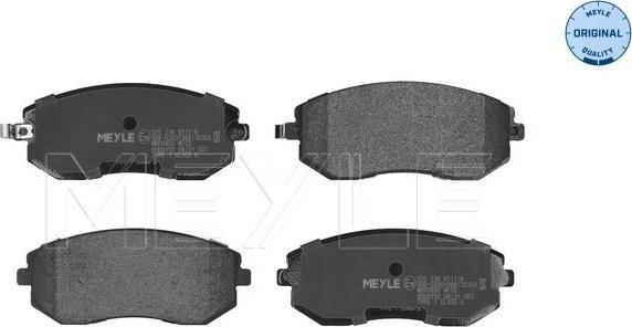 Meyle 025 238 6517/W - Kit de plaquettes de frein, frein à disque cwaw.fr