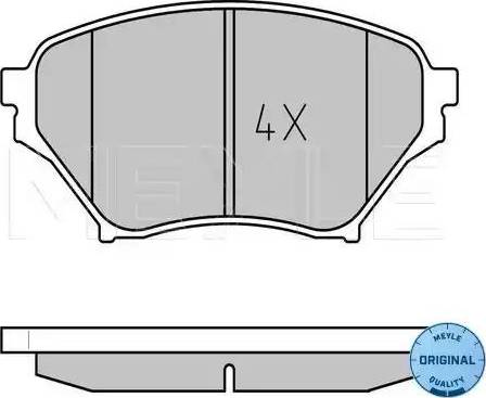 Meyle 025 238 6316/W - Kit de plaquettes de frein, frein à disque cwaw.fr