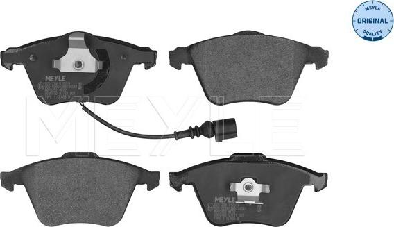 Meyle 025 238 0120/W - Kit de plaquettes de frein, frein à disque cwaw.fr