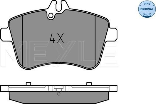 Meyle 025 238 8120 - Kit de plaquettes de frein, frein à disque cwaw.fr