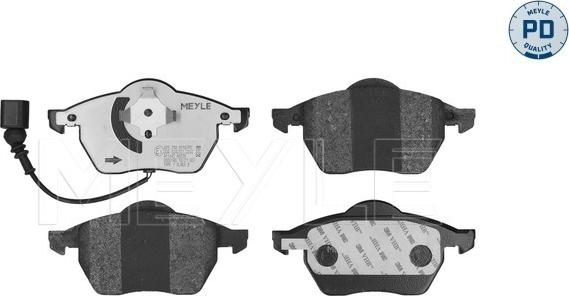 Meyle 025 233 9219/PD - Kit de plaquettes de frein, frein à disque cwaw.fr